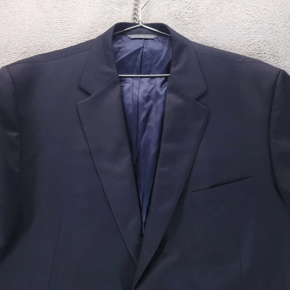 Jack Victor Suit Jacket Mens 50R Blue Wool Super 110s Gibson SPJ 2 Button Canada